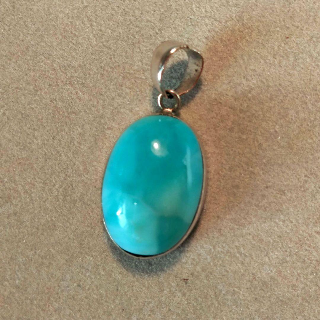 ラリマーK18ホワイトゴールドペンダントトップ ラリマー ペンダントトップ （18金ホワイトゴールド） No.7 最高級