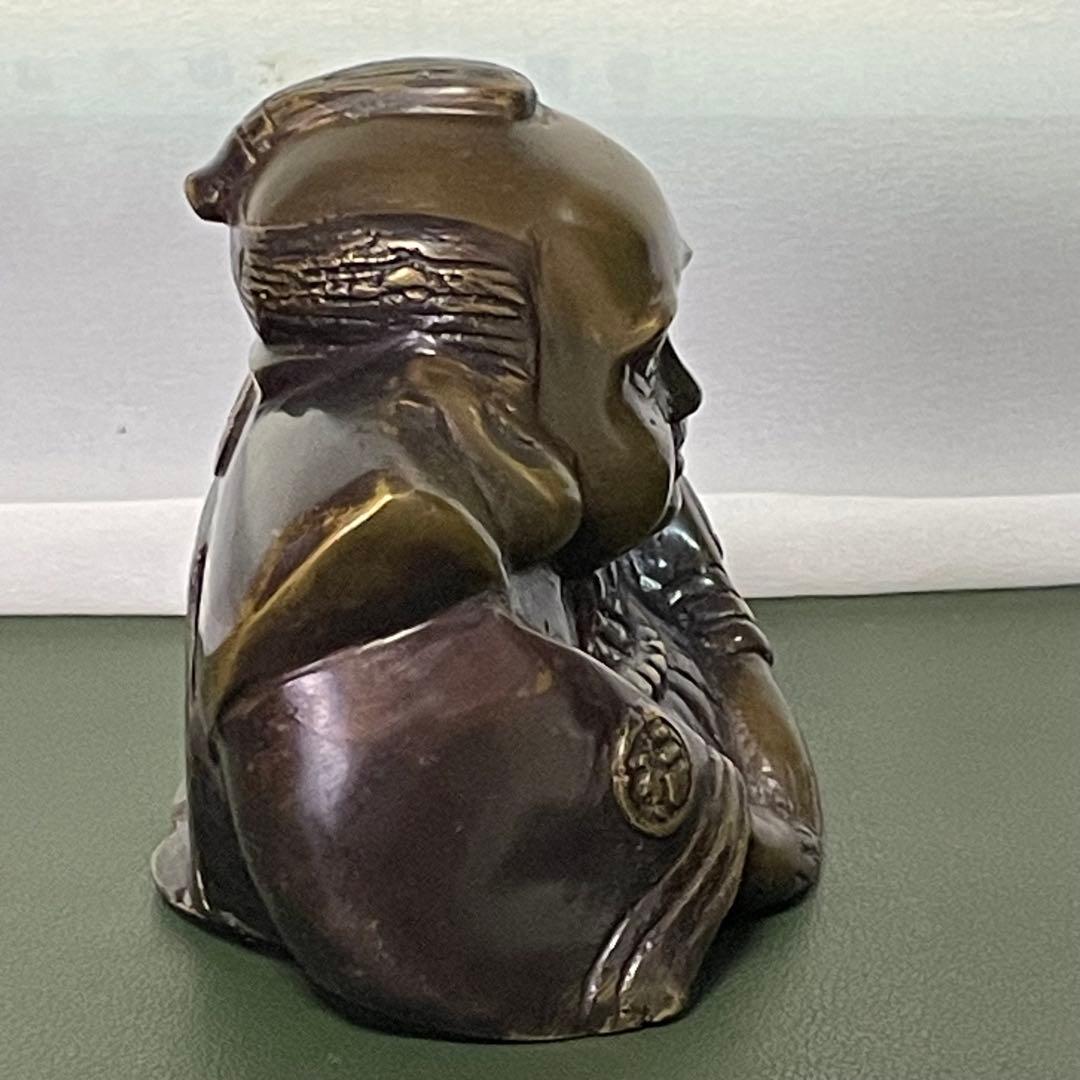 福助 真鍮製置物 希少