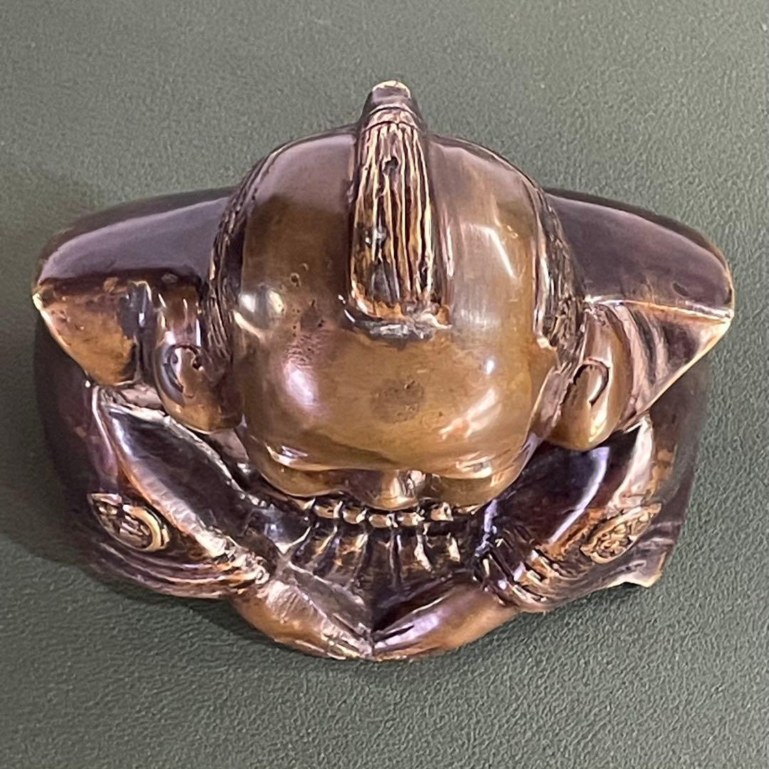 福助 真鍮製置物 希少