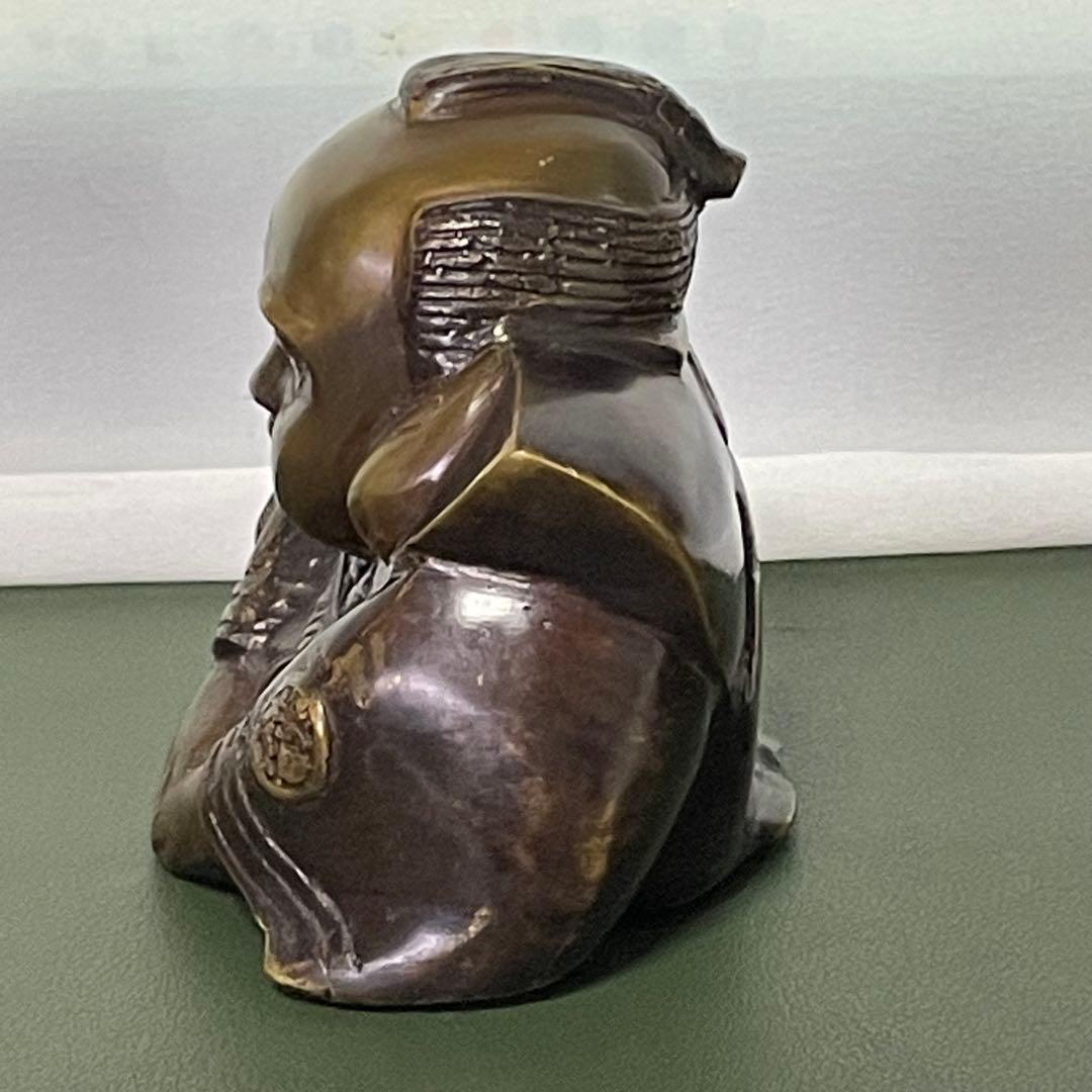 福助 真鍮製置物 希少