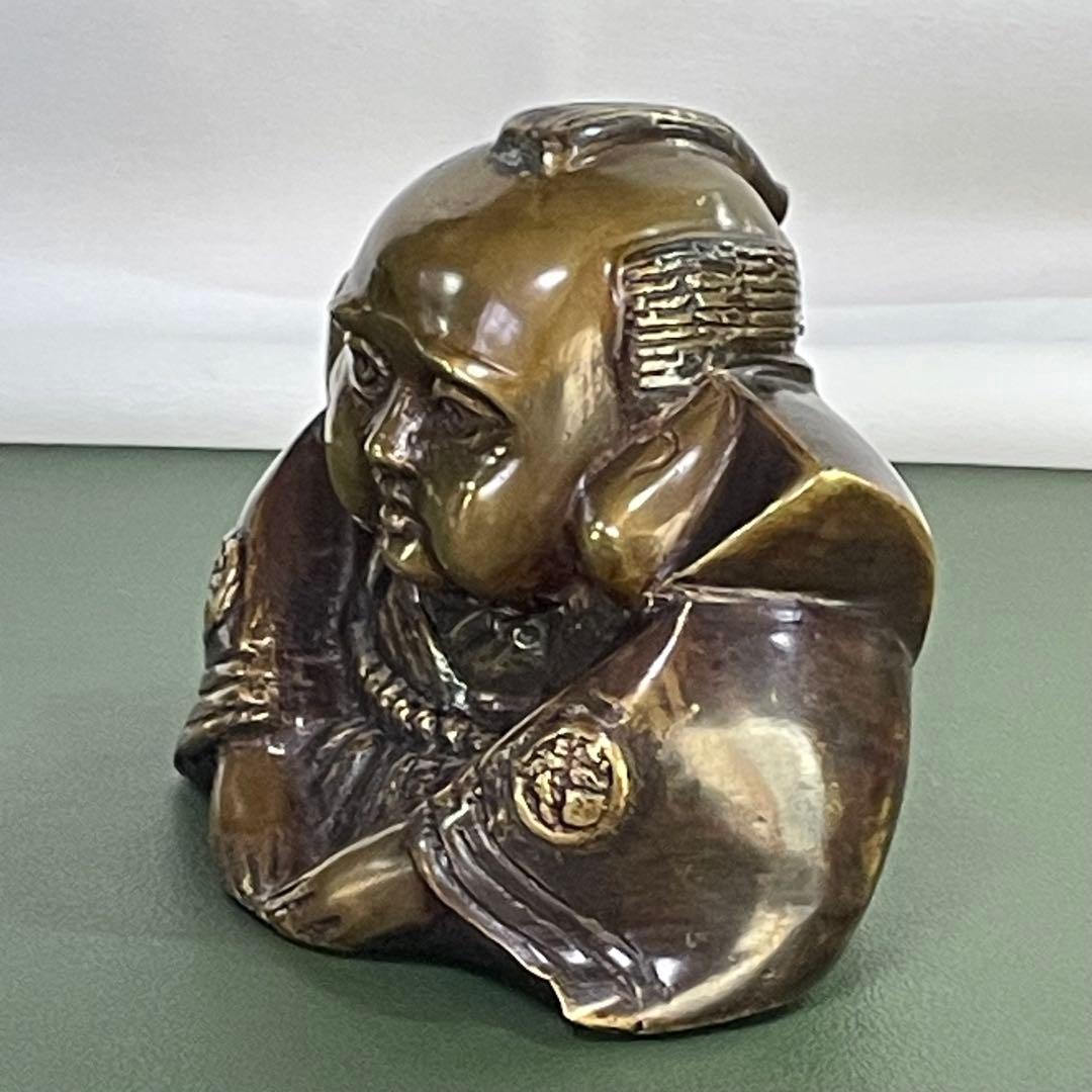 福助 真鍮製置物 希少