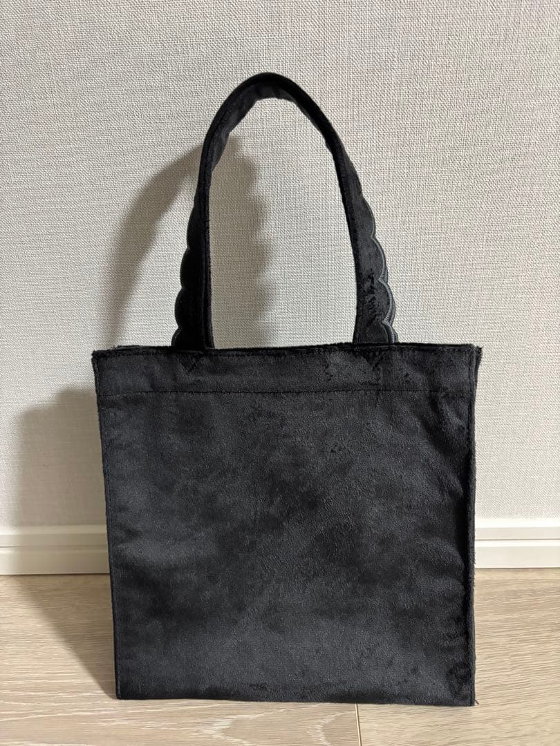 【未使用】elu. フルールトート ベロア(black) 刺繍なし