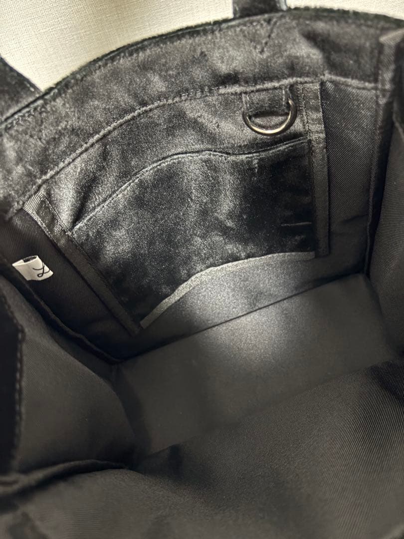 【未使用】elu. フルールトート ベロア(black) 刺繍なし