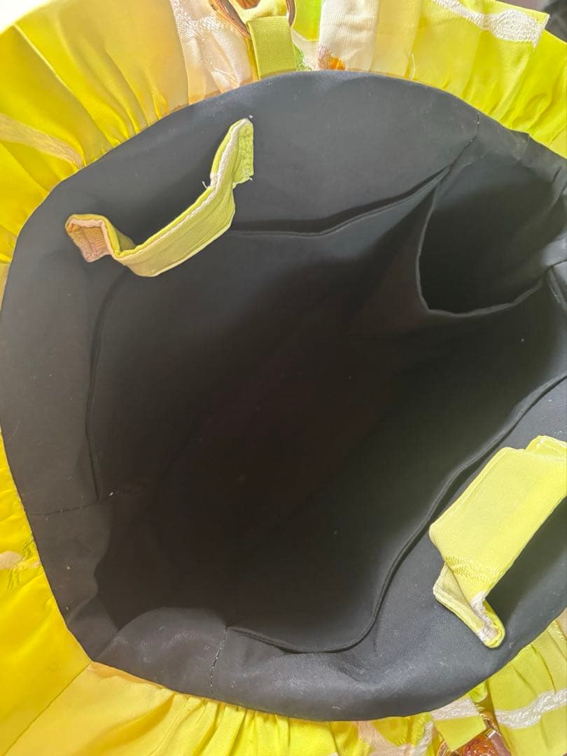 【Lisianthus】リシアンサス　フリルバッグ　　正絹