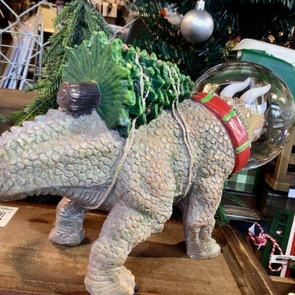 ダイナソー グローブ トリケラトプス ダルトン スノードーム 恐竜 クリスマス