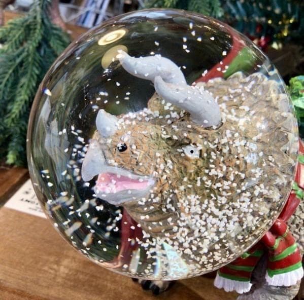 ダイナソー グローブ トリケラトプス ダルトン スノードーム 恐竜 クリスマス