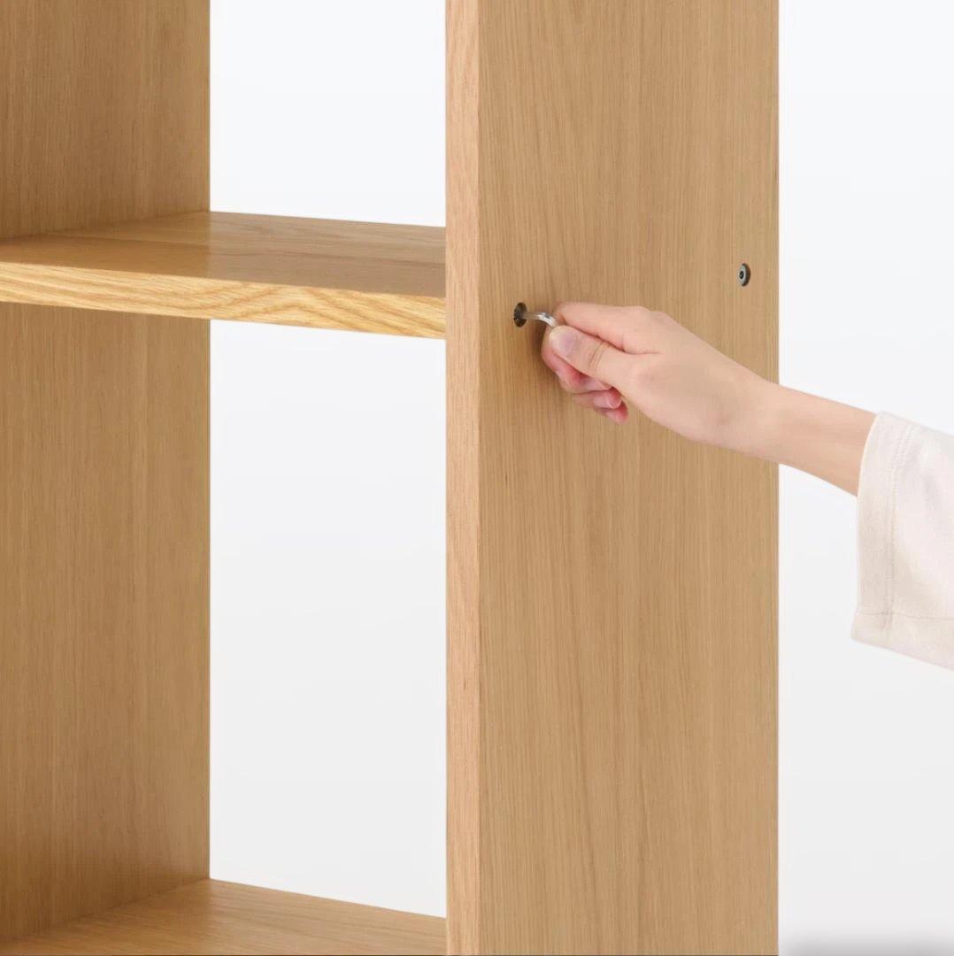 【12/20 期間限定出品】無印良品 スタッキングシェルフ　３段×２列　オーク材