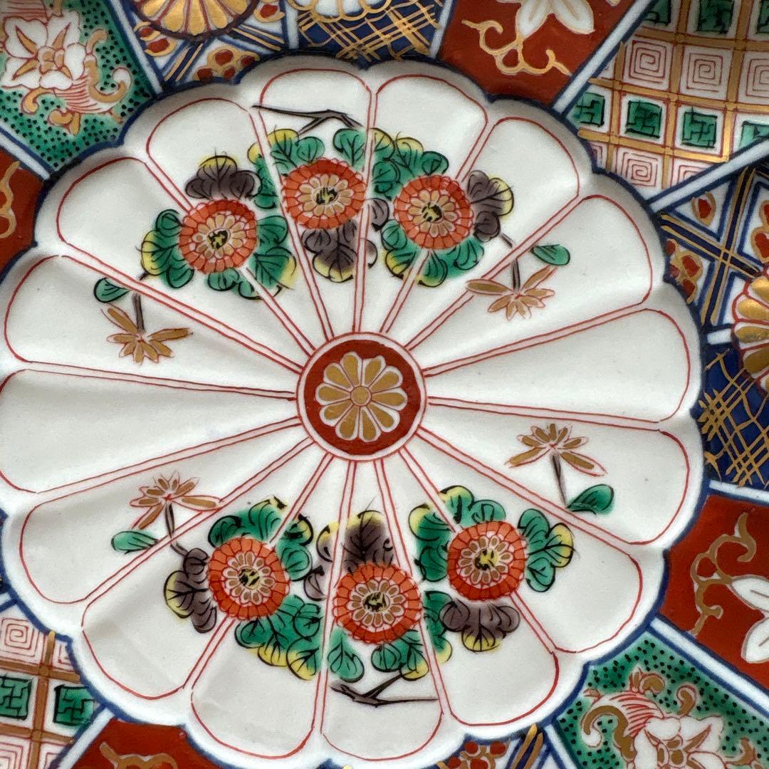 大聖寺伊万里 古伊万里 奇玉宝鼎之珍　18cm 4枚セット