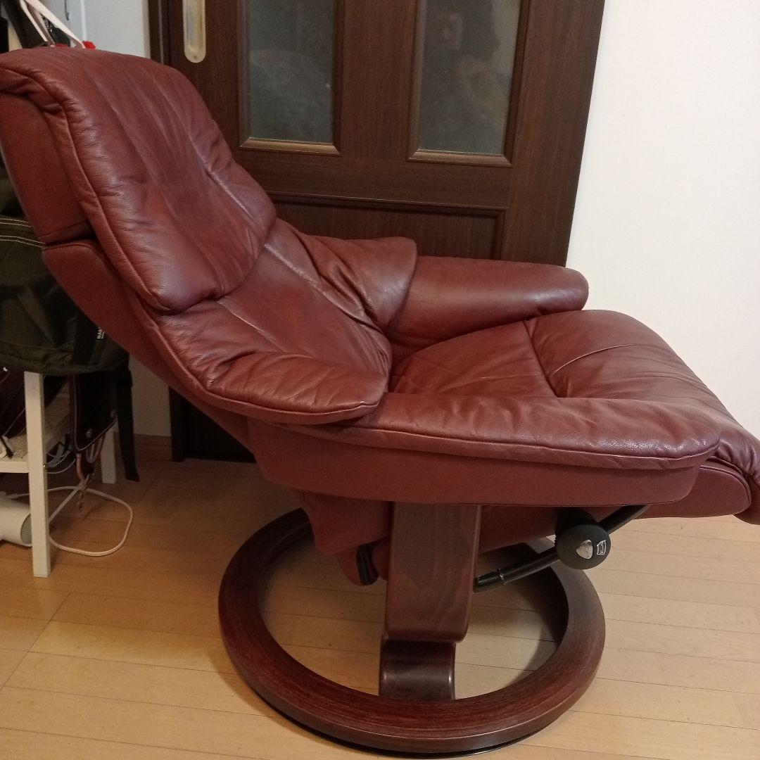 エコーネス Stressless ストレスチェア レノワインレッド系