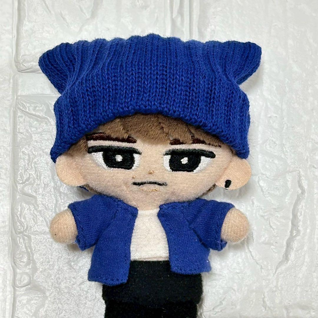 青 ネコ耳 ニット帽子 すのチル ぬい服SnowMan 渡辺翔太 ソフビ - メルカリ