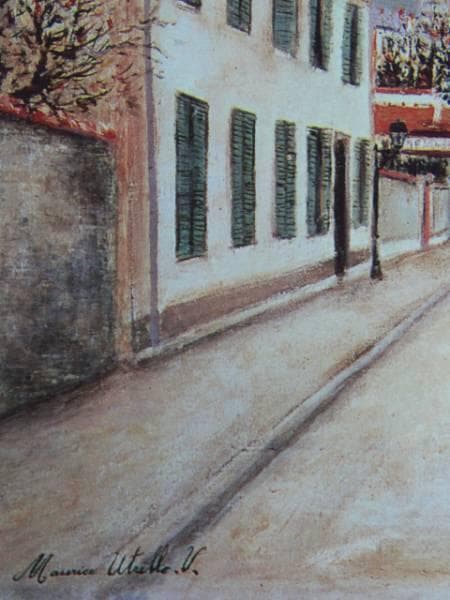 ユトリロ、モンモランシーの通り、希少画集画、新品額装付 - メルカリ