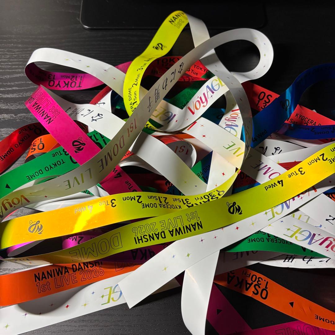 なにわ男子 1st DOME LIVE 'VoyAGE' 銀テープ 7色 フル - メルカリ