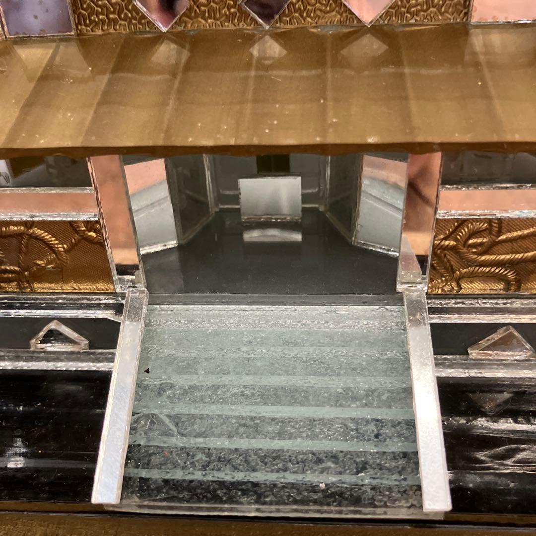 昭和レトロ 五重塔 ガラス製 プラスチック製 模型 装飾品 置物 飾り