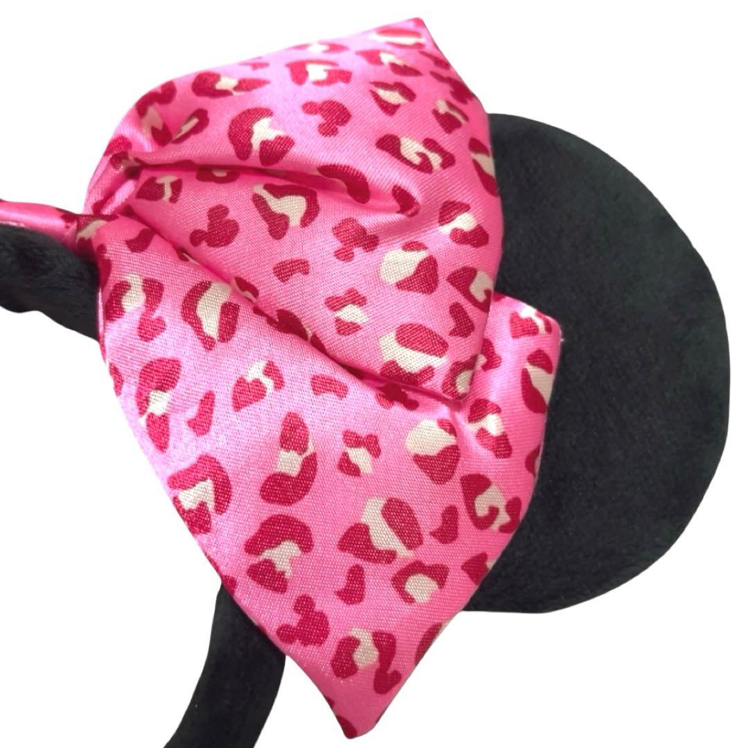 レア】 ディズニー ミニー 耳型 カチューシャ ヒョウ柄 レオパード柄