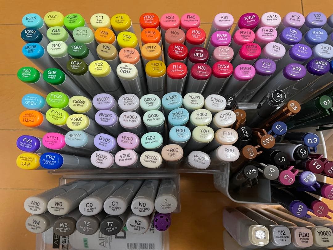 中古品 コピック スケッチ ベーシック 118色他一式セット