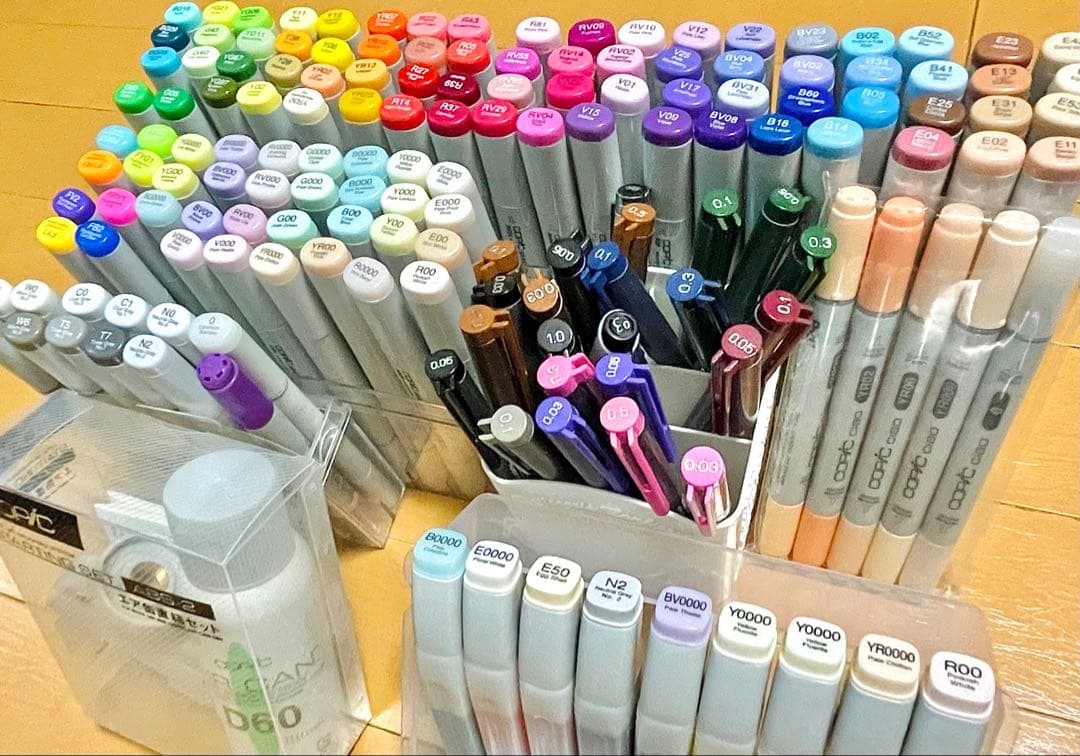 中古品 コピック スケッチ ベーシック 118色他一式セット