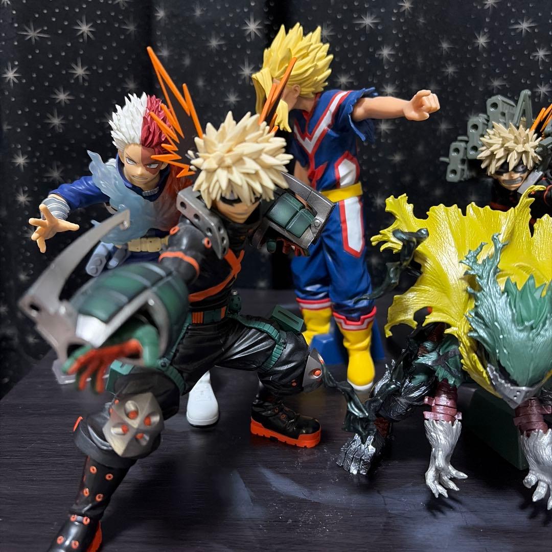 僕のヒーローアカデミア フィギュア 7体セットオールマイトかっちゃん出久ショート