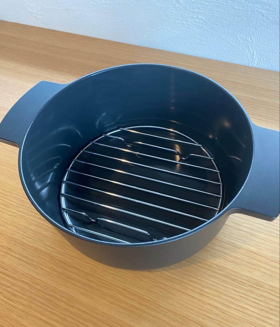 リンナイ Leggiero レジェロ　 黒 22センチ　無水調理鍋