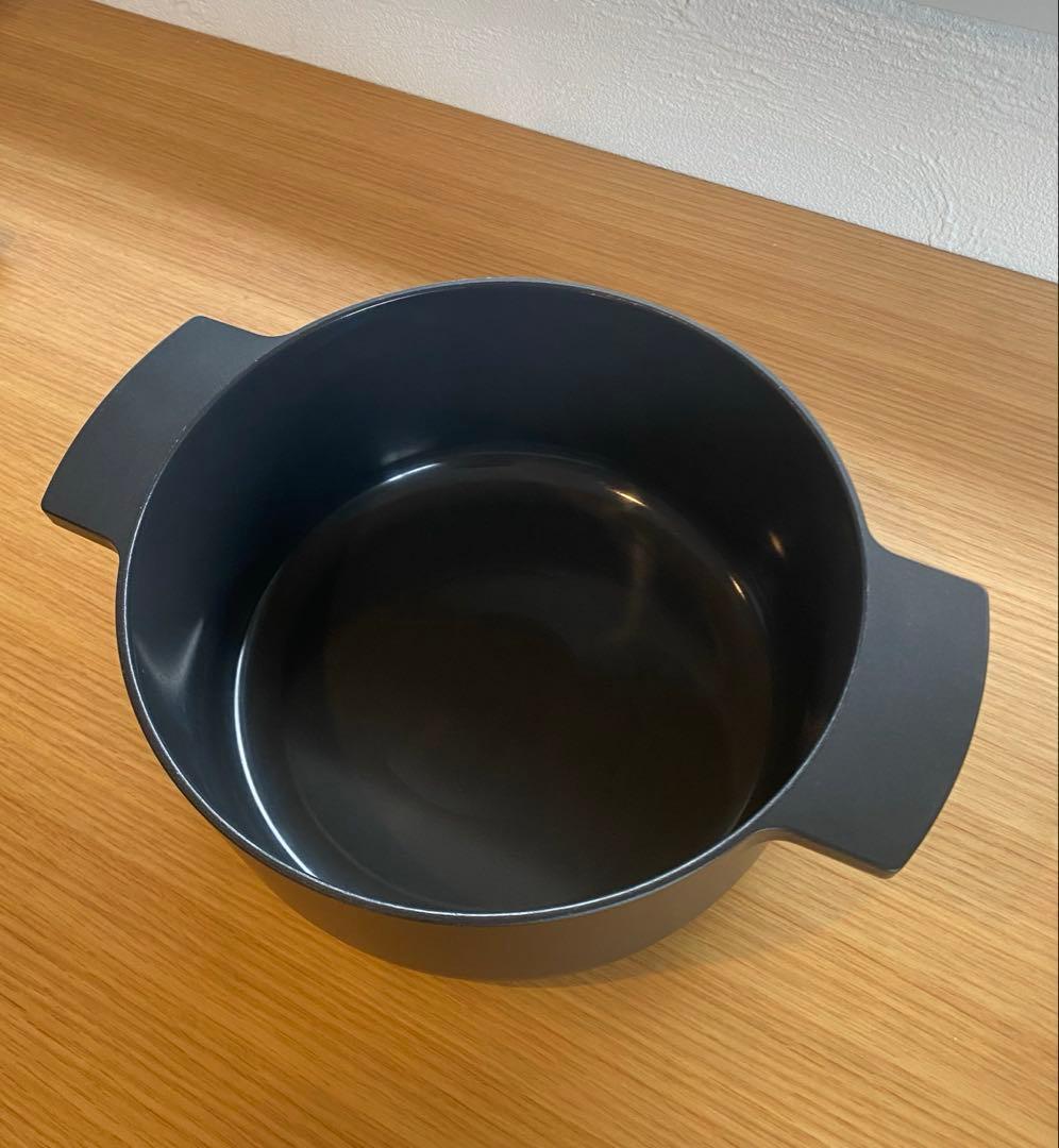 リンナイ Leggiero レジェロ　 黒 22センチ　無水調理鍋