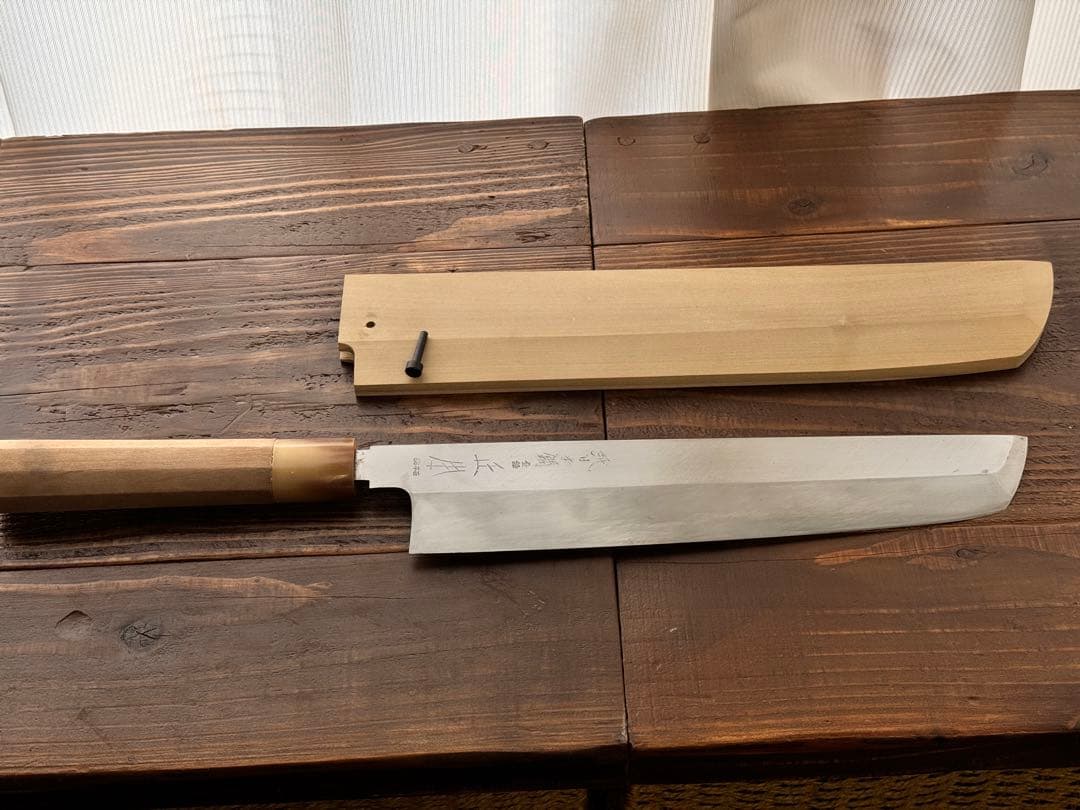 週末限定セール！正本総本店　純日本鋼　本焼鱧骨切包丁　九寸五分　中古美品