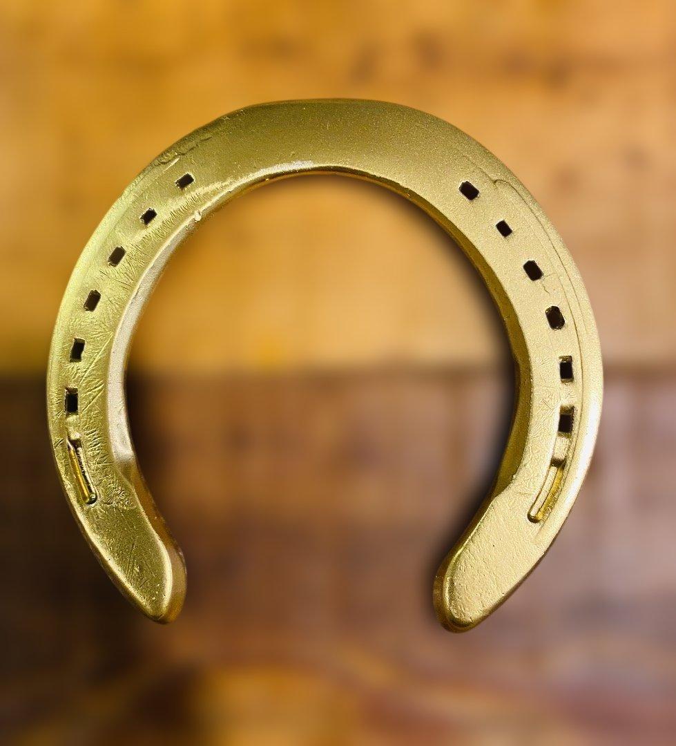 幸運の金の蹄鉄】 - メルカリ