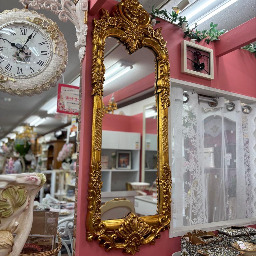 ロココミラー ゴールドミラー 姿ミラー 壁掛けミラー