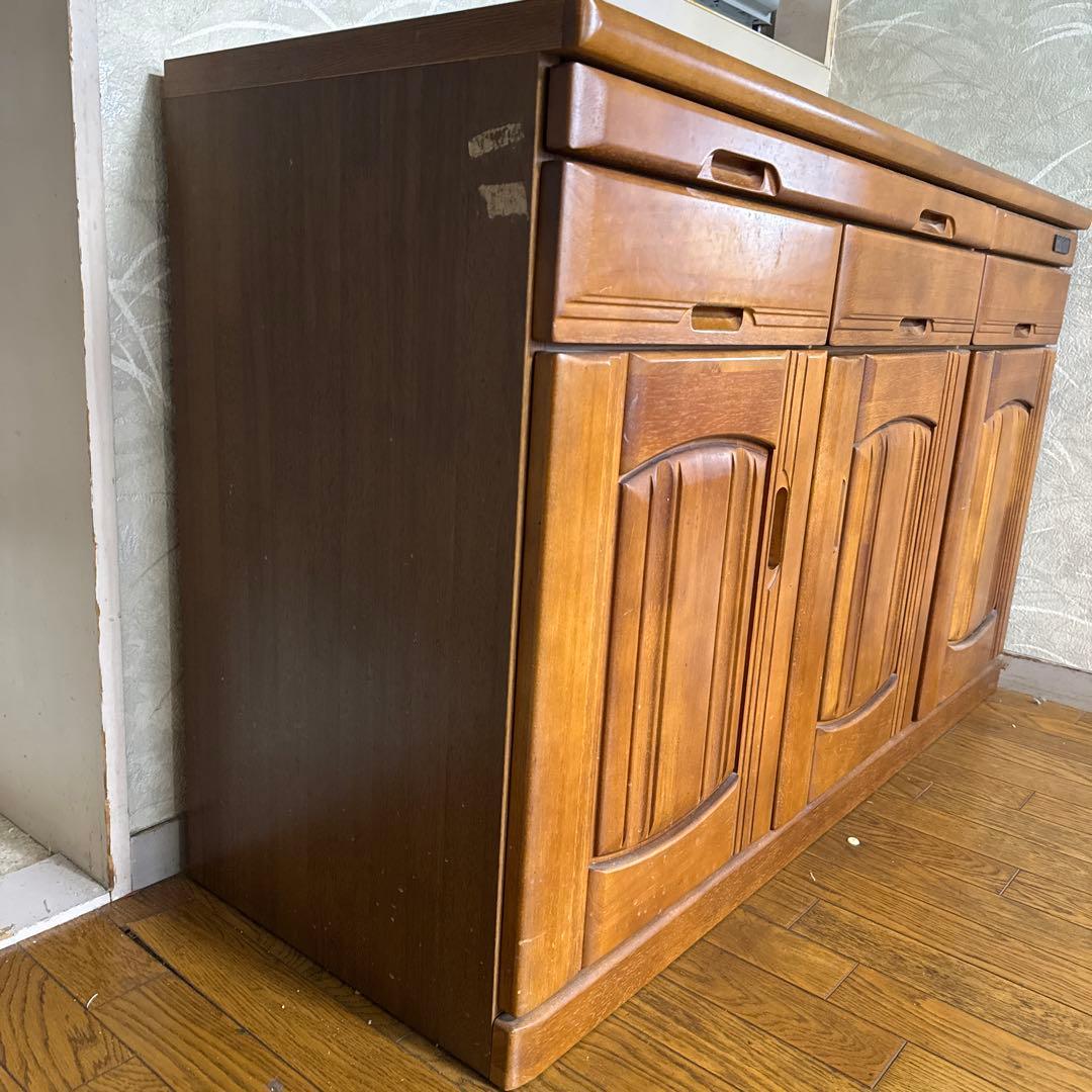 木製クラシックキャビネット幅127cm