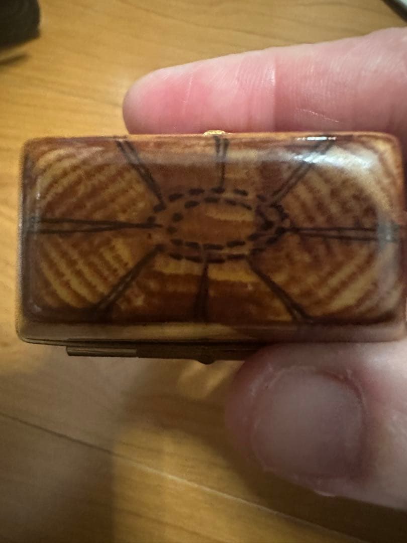 リモージュ アンティーク　ビンテージ　ハート　香水入れ　フラワーバスケット