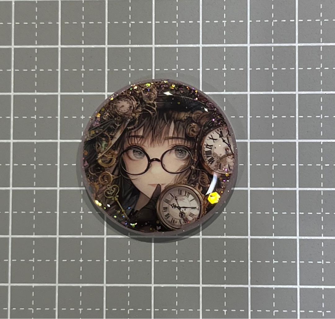 感謝価格(ㅅ´꒳` )時計と少女 レジンヘアゴム