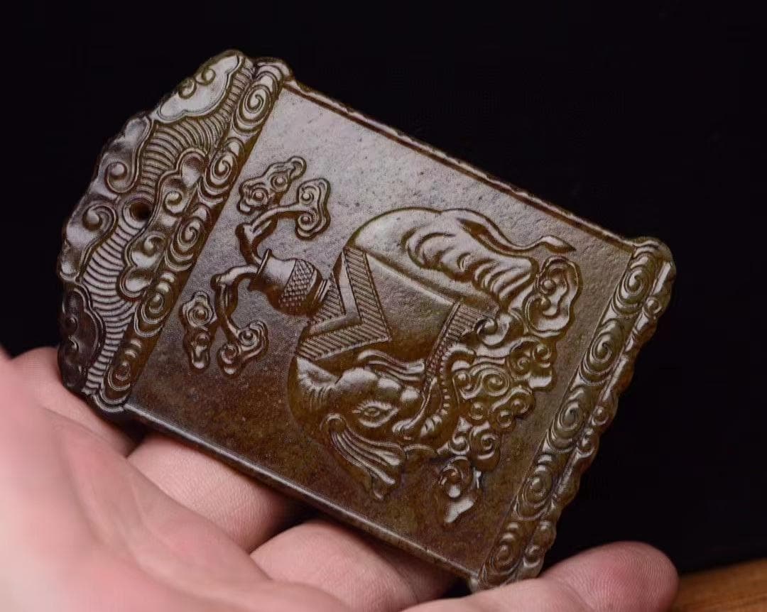 中国古美術・太平有象・和田玉製・細密彫・根付・裝身具・置物・玉墜