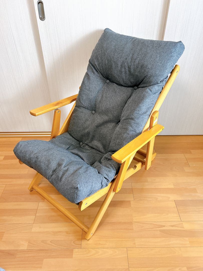 ニトリ　パーソナルチェア(アルシーGY）　1人掛けソファ