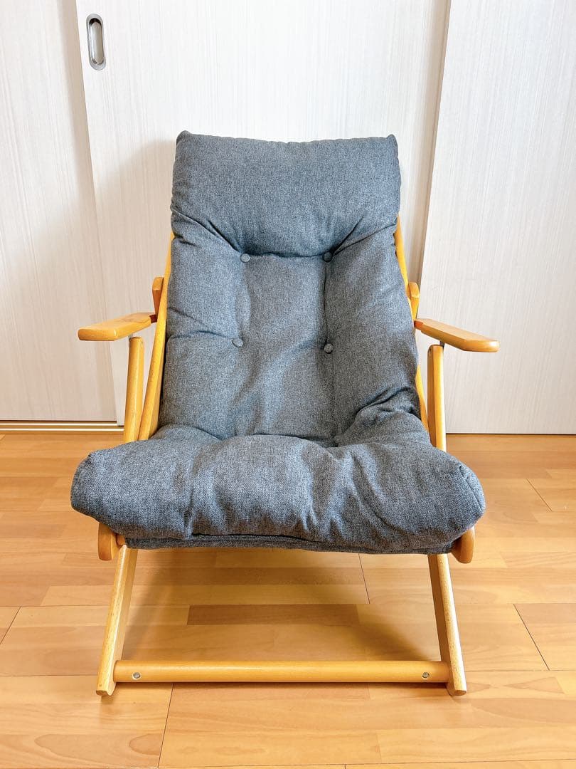 ニトリ　パーソナルチェア(アルシーGY）　1人掛けソファ