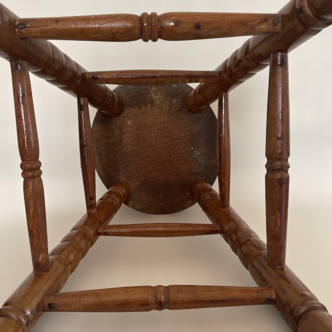 昭和レトロ 木製 スツール 花台 ビンテージ