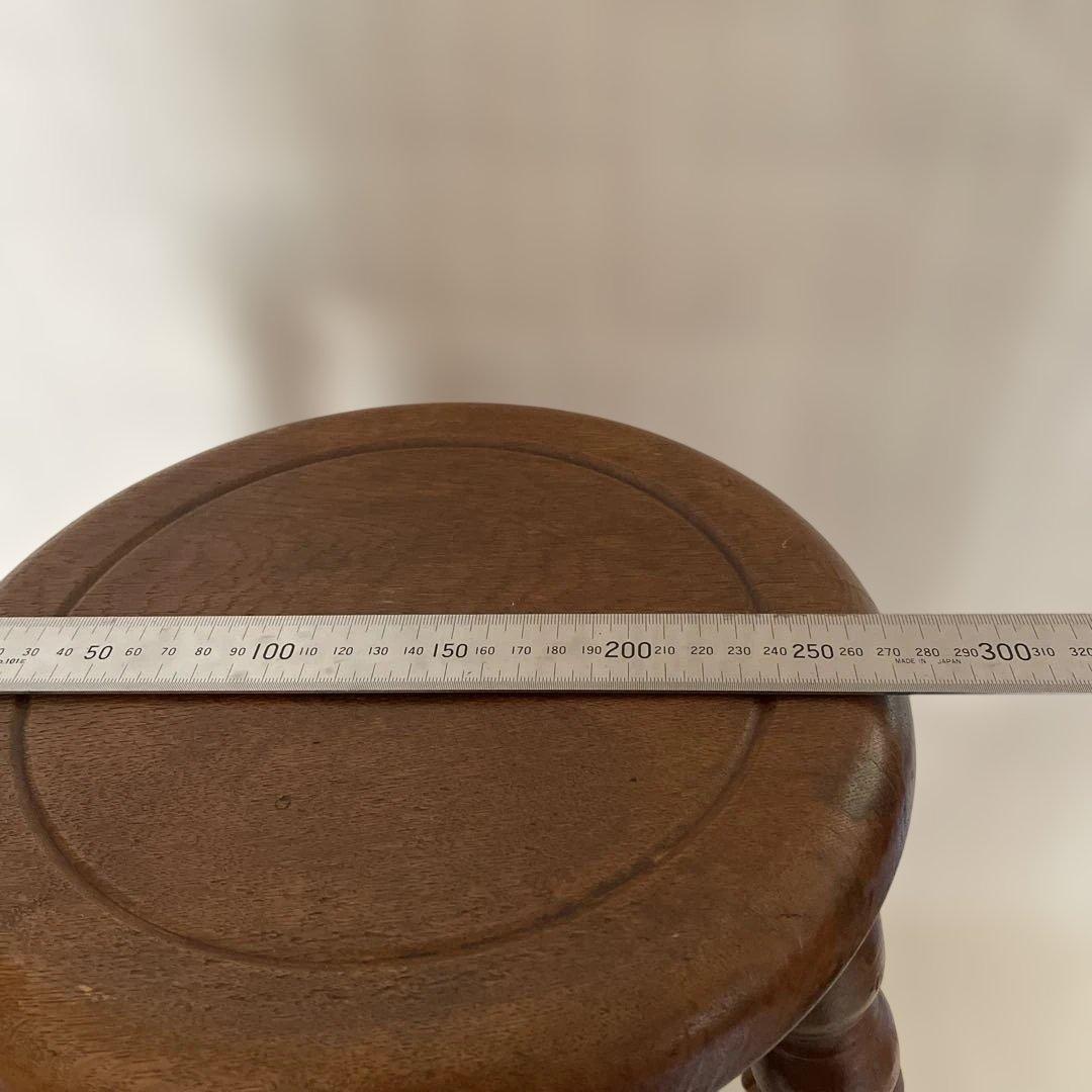 昭和レトロ 木製 スツール 花台 ビンテージ