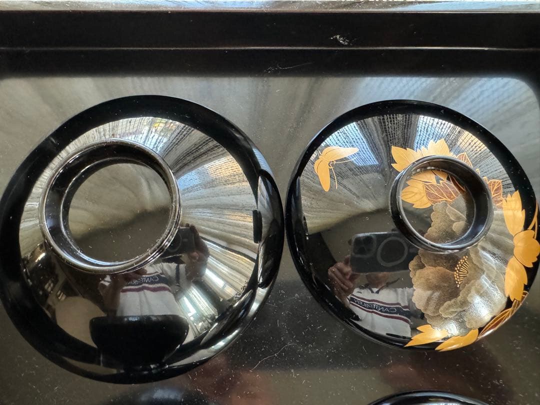 A*I様 輪島塗（重要無形文化財）高級汁椀　蒔絵牡丹　塩安作　五客セット