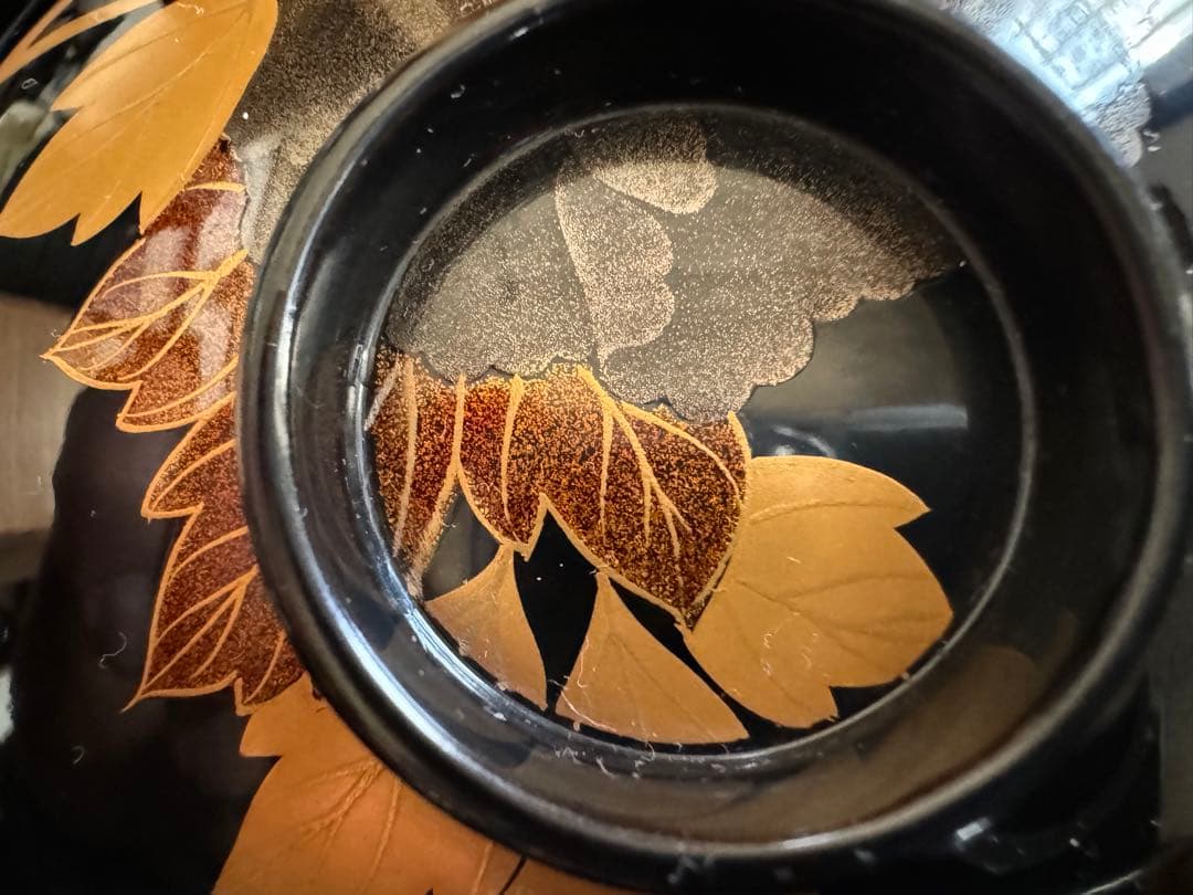 A*I様 輪島塗（重要無形文化財）高級汁椀　蒔絵牡丹　塩安作　五客セット