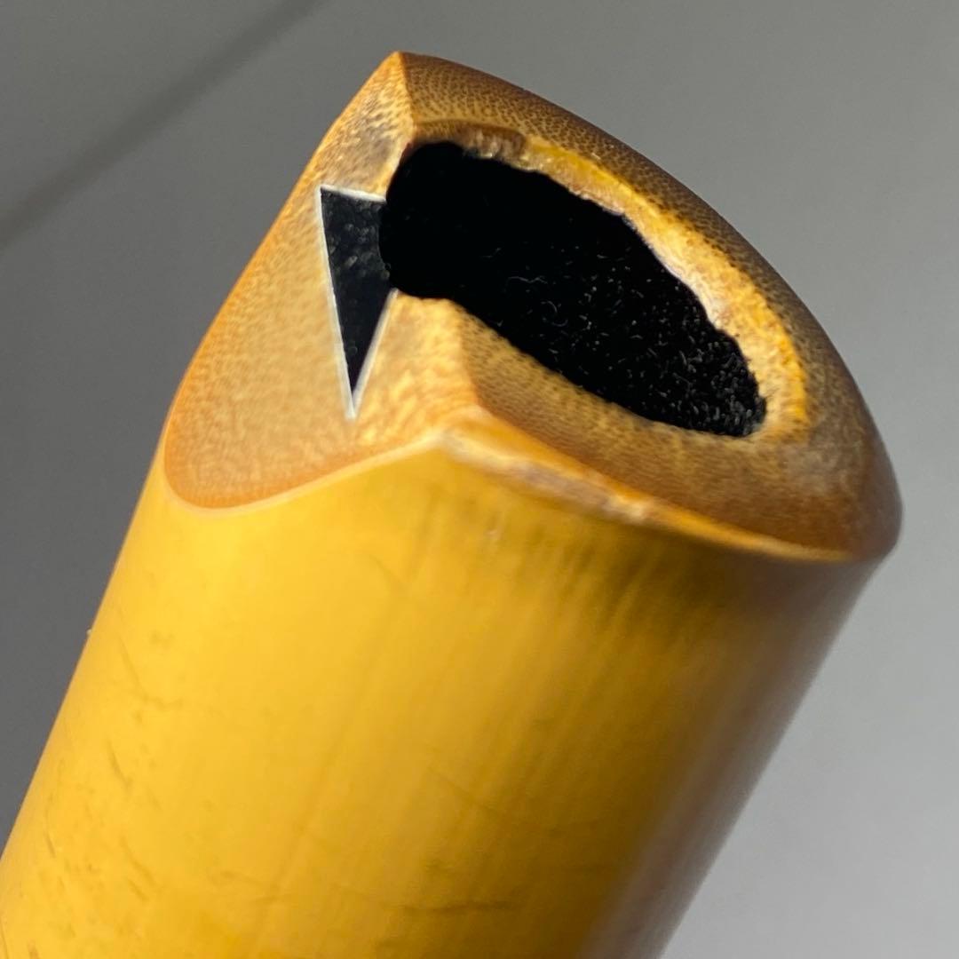 竹風在銘　銀三線　尺八　約60.5cm 東N7-1025①