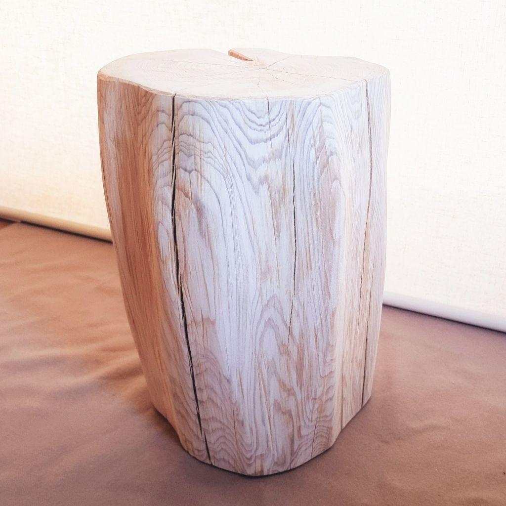 セール品 天然アロマ ひのき 切株スツール・テーブル・無垢無塗装・オーガニック