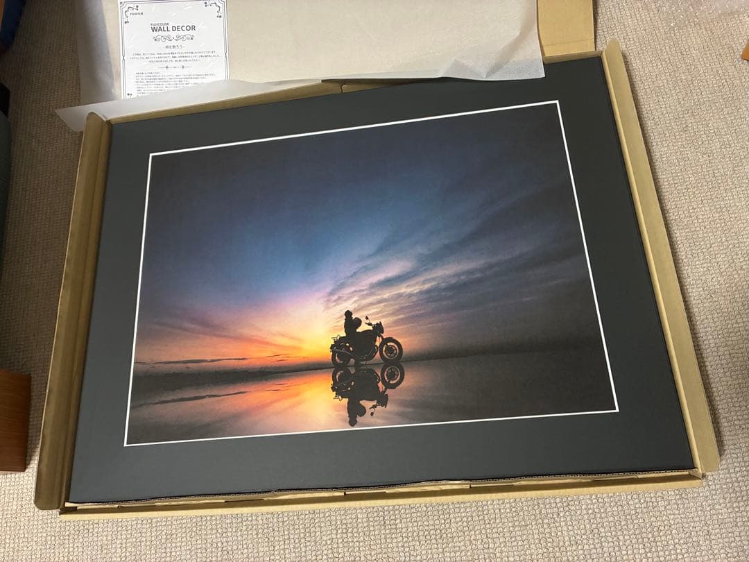 立澤重良アートフォト「ride to twilight」美濃和紙パネル装A2