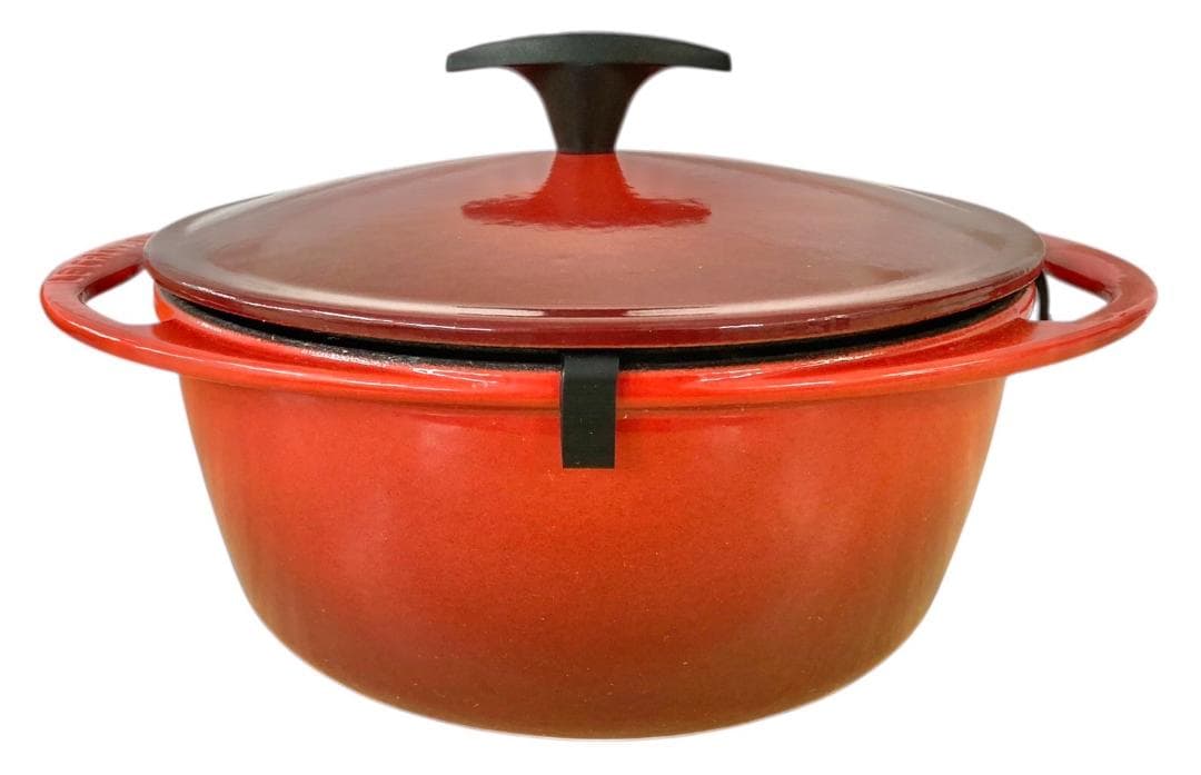 ★未使用★ル・クルーゼ センセーション ココットロンド 22cm チェリーレッド