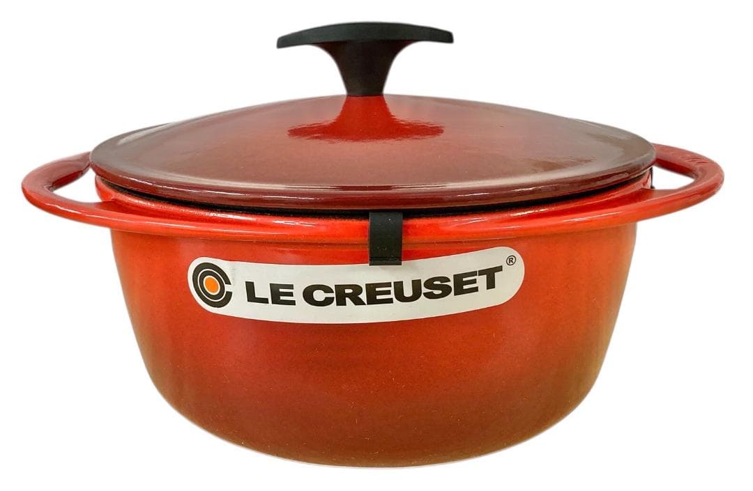 ★未使用★ル・クルーゼ センセーション ココットロンド 22cm チェリーレッド