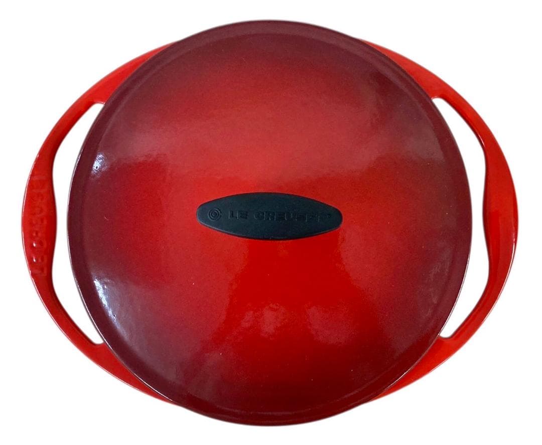 ★未使用★ル・クルーゼ センセーション ココットロンド 22cm チェリーレッド