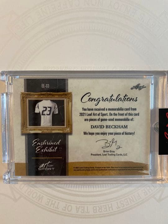 Leaf デイビッドベッカム ジャージメモラビリア 限定12枚 - メルカリ