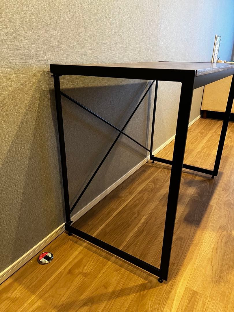 パソコンデスク/インダストリアル/木目調/男前家具