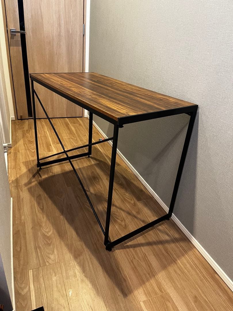 パソコンデスク/インダストリアル/木目調/男前家具