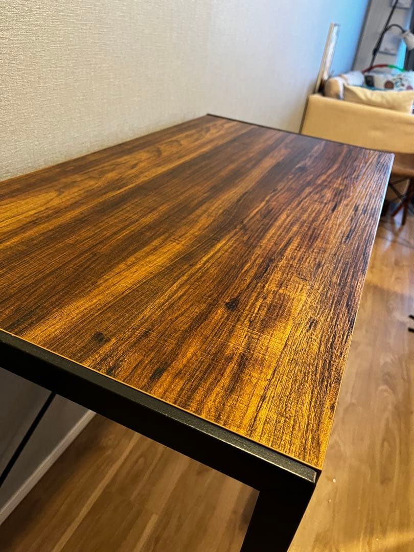 パソコンデスク/インダストリアル/木目調/男前家具