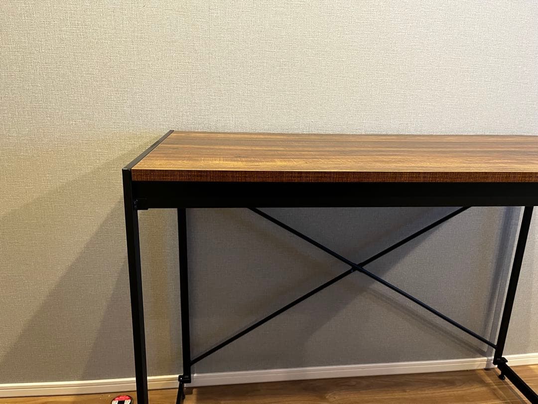 パソコンデスク/インダストリアル/木目調/男前家具