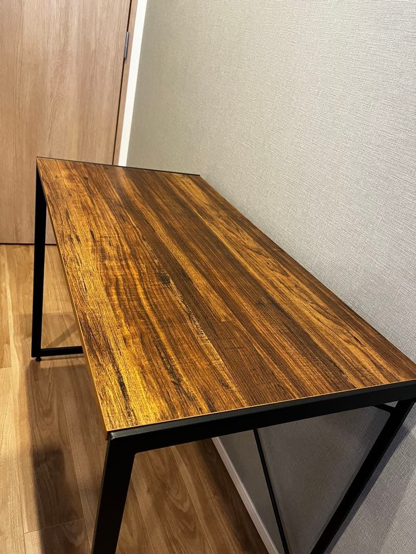 パソコンデスク/インダストリアル/木目調/男前家具