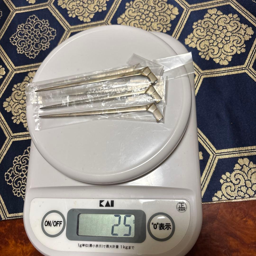 純銀製 菓子楊枝 5本セット