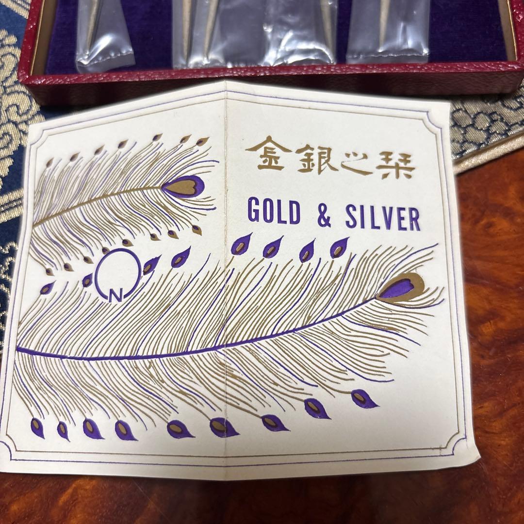 純銀製 菓子楊枝 5本セット